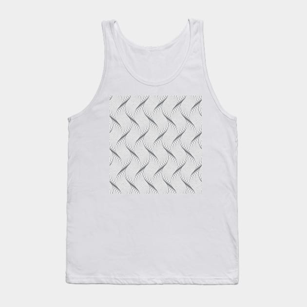 Abstract waves Tank Top by Vilmos Varga